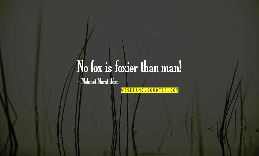 Noise In The Workplace Quotes By Mehmet Murat Ildan: No fox is foxier than man!