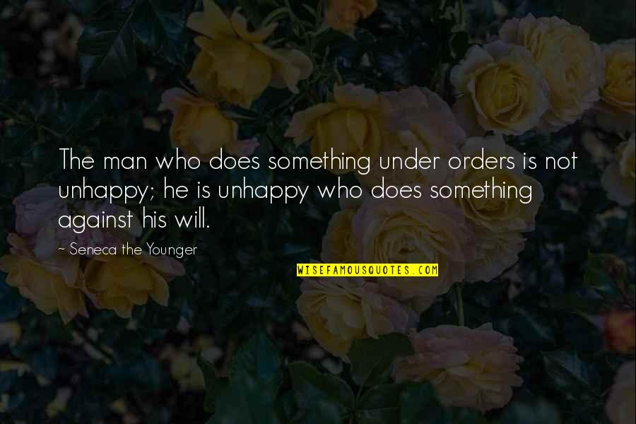 Non Artists Paintings Quotes By Seneca The Younger: The man who does something under orders is Non Artists Paintings Quotes By Seneca The Younger: The man who does something under orders is
