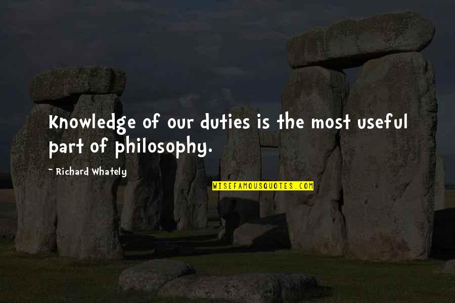 Non Compete Agreement Quotes By Richard Whately: Knowledge of our duties is the most useful Non Compete Agreement Quotes By Richard Whately: Knowledge of our duties is the most useful