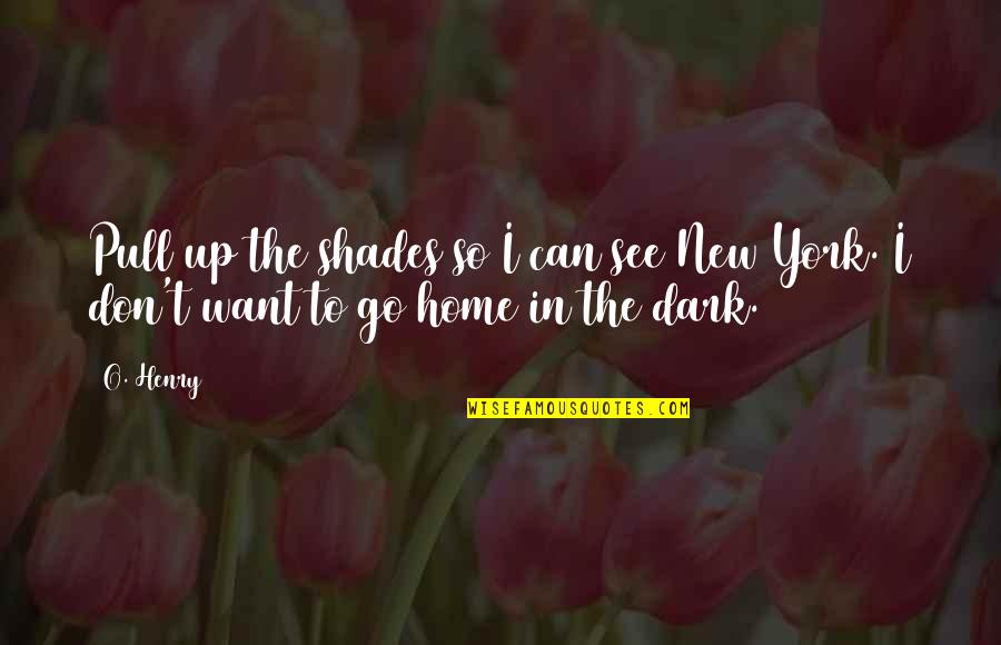 Non Disabled Veterans Quotes By O. Henry: Pull up the shades so I can see