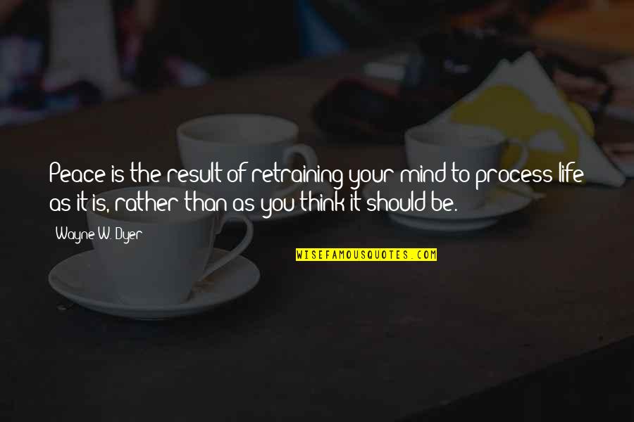 Non Intelligent Battery Charger Quotes By Wayne W. Dyer: Peace is the result of retraining your mind Non Intelligent Battery Charger Quotes By Wayne W. Dyer: Peace is the result of retraining your mind