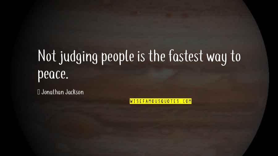 Non Religious Christmas Quotes By Jonathan Jackson: Not judging people is the fastest way to