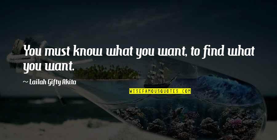 Non Sequential Restorative Circles Quotes By Lailah Gifty Akita: You must know what you want, to find Non Sequential Restorative Circles Quotes By Lailah Gifty Akita: You must know what you want, to find