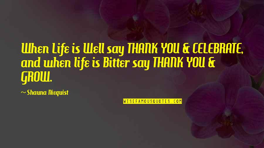 Non Shedding Dogs Quotes By Shauna Niequist: When Life is Well say THANK YOU & Non Shedding Dogs Quotes By Shauna Niequist: When Life is Well say THANK YOU &