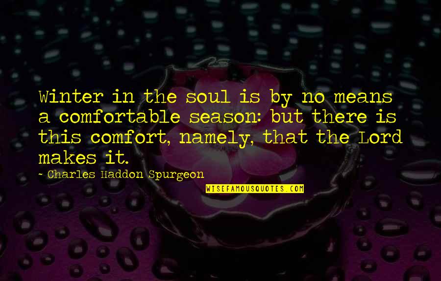 Nonadiabatic Dynamics Quotes By Charles Haddon Spurgeon: Winter in the soul is by no means Nonadiabatic Dynamics Quotes By Charles Haddon Spurgeon: Winter in the soul is by no means