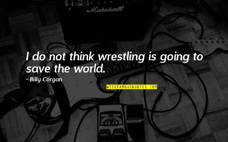 Nonstriving Quotes By Billy Corgan: I do not think wrestling is going to Nonstriving Quotes By Billy Corgan: I do not think wrestling is going to