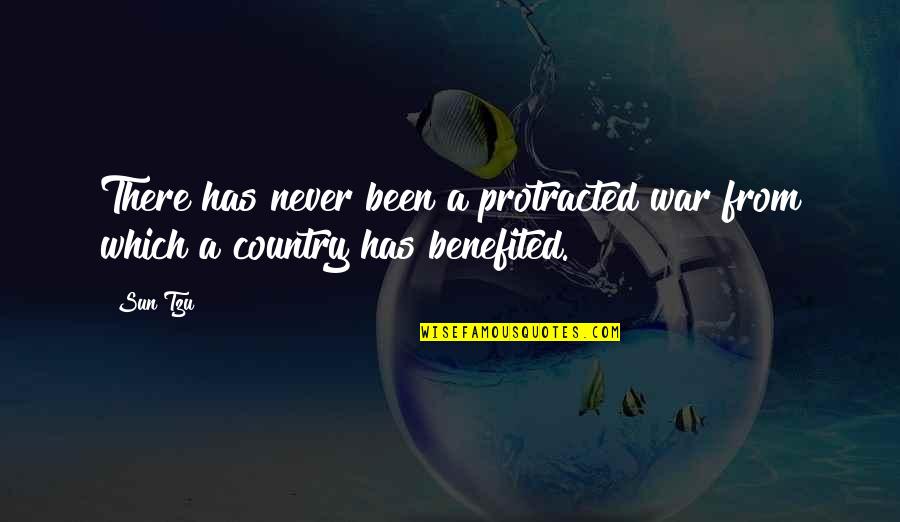 Noogies Quotes By Sun Tzu: There has never been a protracted war from