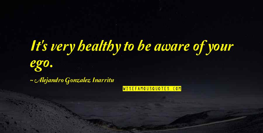 Nooshan Quotes By Alejandro Gonzalez Inarritu: It's very healthy to be aware of your Nooshan Quotes By Alejandro Gonzalez Inarritu: It's very healthy to be aware of your