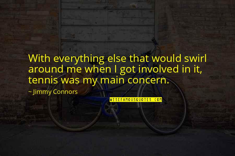 Norin The Wary Quotes By Jimmy Connors: With everything else that would swirl around me