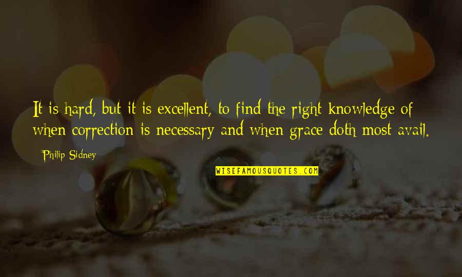 Norinne Nicholson Quotes By Philip Sidney: It is hard, but it is excellent, to