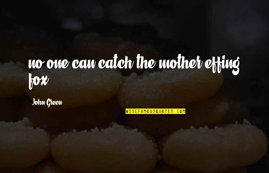 Normalsodium Quotes By John Green: no one can catch the mother-effing fox Normalsodium Quotes By John Green: no one can catch the mother-effing fox
