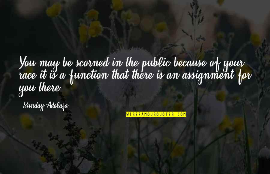 Noroi The Curse Quotes By Sunday Adelaja: You may be scorned in the public because