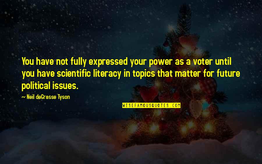 Norplant Quotes By Neil DeGrasse Tyson: You have not fully expressed your power as