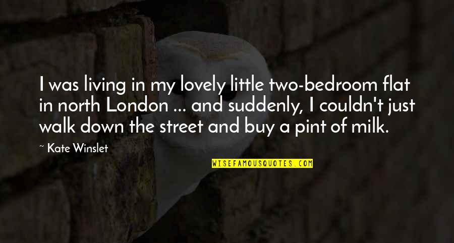 North London Quotes By Kate Winslet: I was living in my lovely little two-bedroom North London Quotes By Kate Winslet: I was living in my lovely little two-bedroom