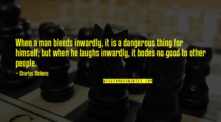 Norton Vpn Quotes By Charles Dickens: When a man bleeds inwardly, it is a