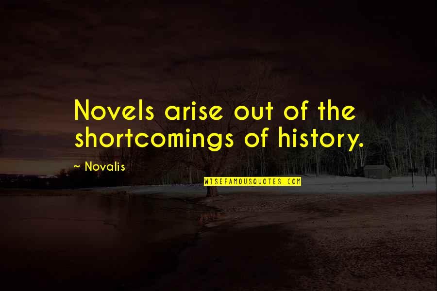 Nose Idioms And Quotes By Novalis: Novels arise out of the shortcomings of history.