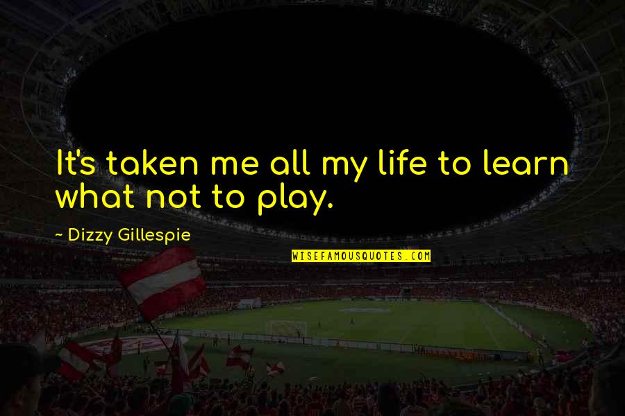 Nossi Online Quotes By Dizzy Gillespie: It's taken me all my life to learn Nossi Online Quotes By Dizzy Gillespie: It's taken me all my life to learn