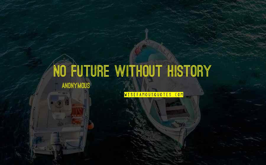 Nosteam Quotes By Anonymous: No future without history