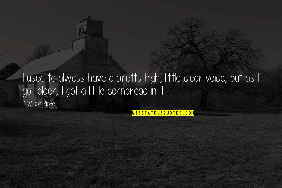 Not Always Pretty Quotes By Wilson Pickett: I used to always have a pretty high,