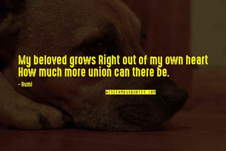 Not Being Satisfied With Life Quotes By Rumi: My beloved grows Right out of my own