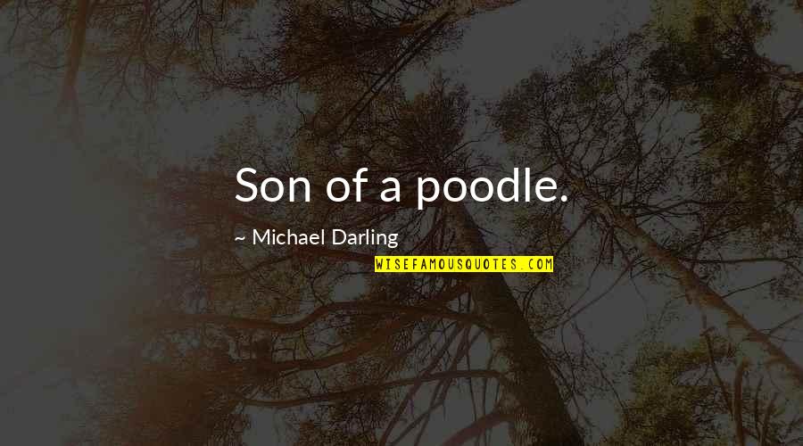 Not Cussing Quotes By Michael Darling: Son of a poodle.