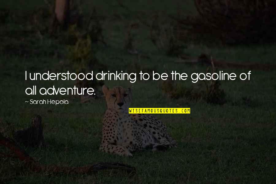 Not Drinking Alcohol Quotes By Sarah Hepola: I understood drinking to be the gasoline of