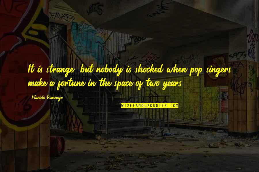 Not Everyone Will Understand You Quotes By Placido Domingo: It is strange, but nobody is shocked when