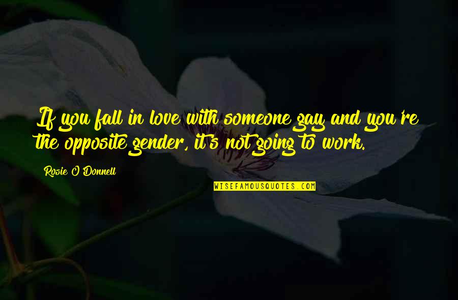 Not Fall In Love Quotes By Rosie O'Donnell: If you fall in love with someone gay