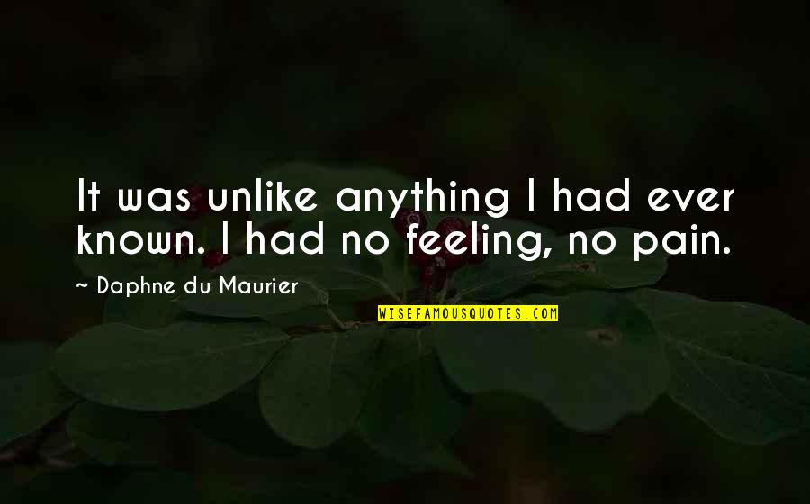 Not Feeling Anything Quotes By Daphne Du Maurier: It was unlike anything I had ever known.