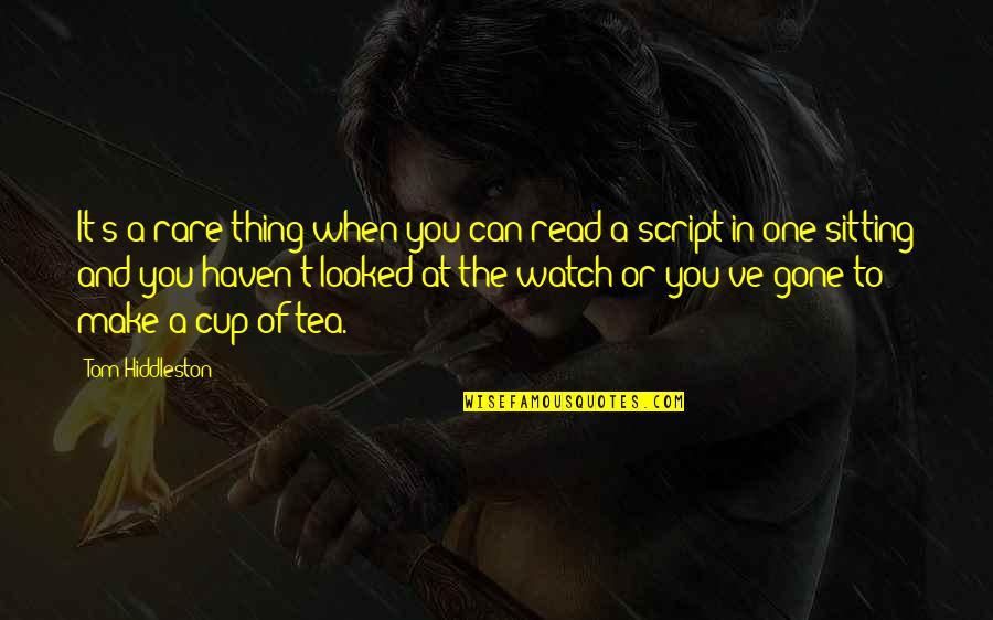 Not Feeling Special Quotes By Tom Hiddleston: It's a rare thing when you can read Not Feeling Special Quotes By Tom Hiddleston: It's a rare thing when you can read