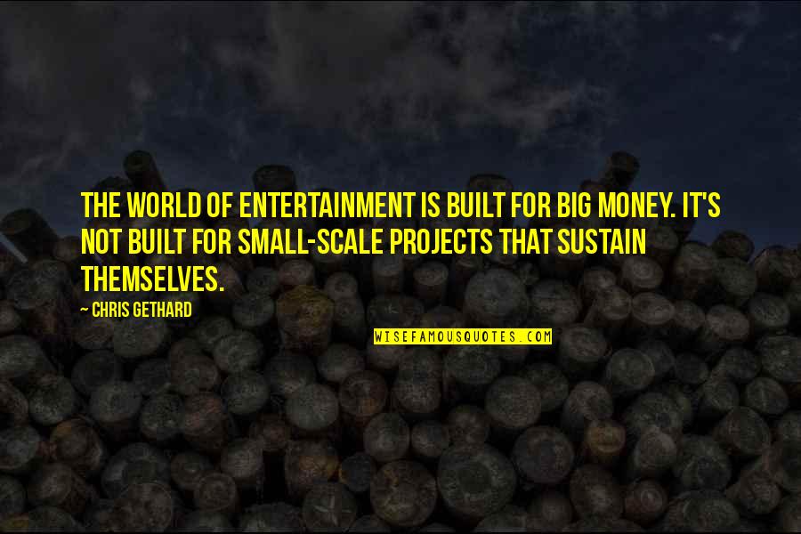 Not For Money Quotes By Chris Gethard: The world of entertainment is built for big