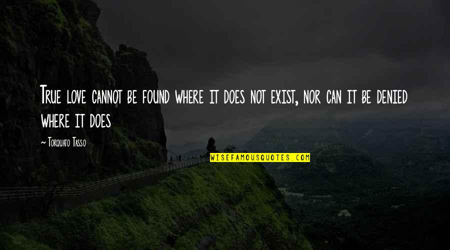 Not Found Love Quotes By Torquato Tasso: True love cannot be found where it does