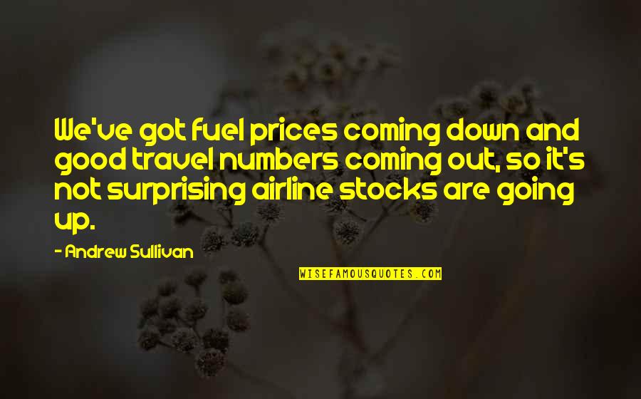 Not Going Out Quotes By Andrew Sullivan: We've got fuel prices coming down and good