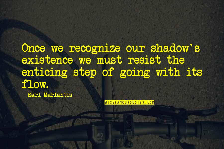 Not Going With The Flow Quotes By Karl Marlantes: Once we recognize our shadow's existence we must