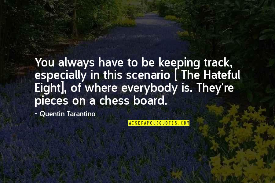 Not Having To Prove Yourself To Anyone Quotes By Quentin Tarantino: You always have to be keeping track, especially