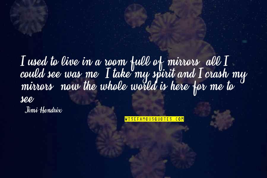 Not Here To Be Used Quotes By Jimi Hendrix: I used to live in a room full