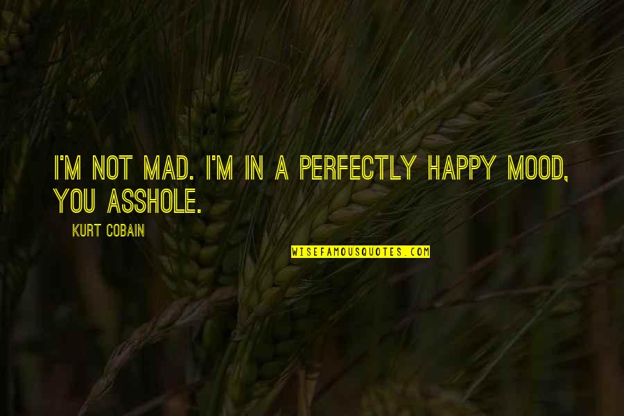Not In Mood Quotes By Kurt Cobain: I'm not mad. I'm in a perfectly happy