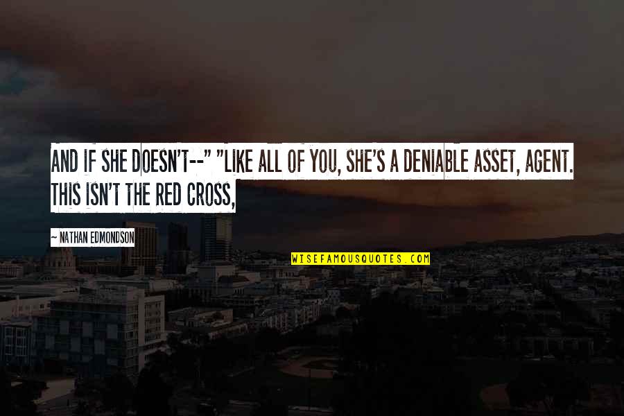 Not Knowing If Someone Wants To Be With You Quotes By Nathan Edmondson: And if she doesn't--" "Like all of you,