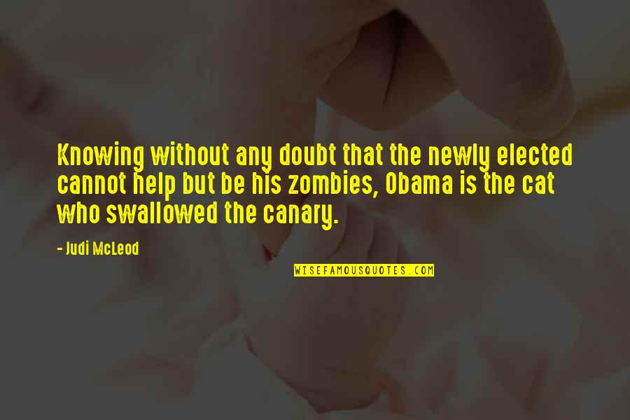 Not Knowing Who You Are Quotes By Judi McLeod: Knowing without any doubt that the newly elected