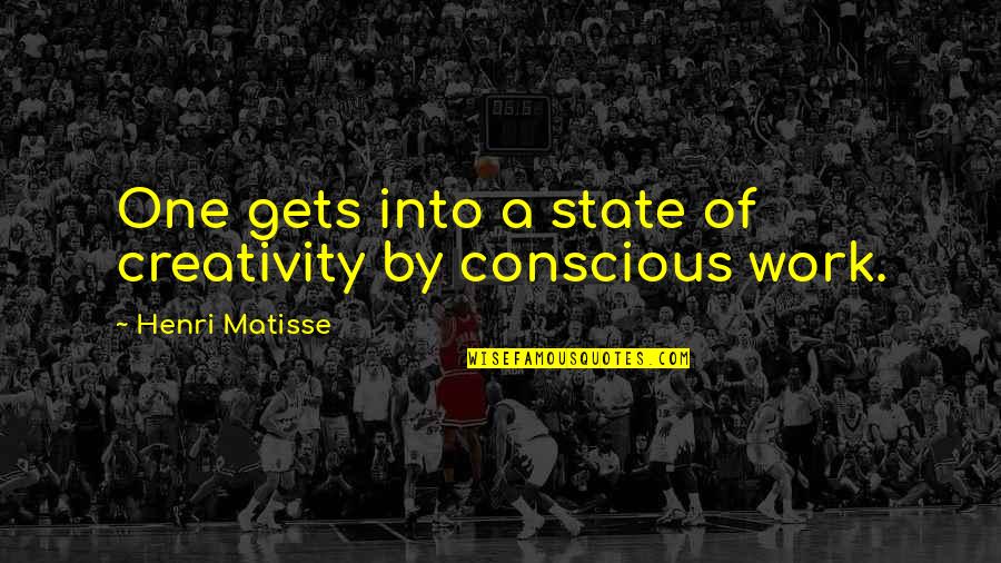 Not Liking Winter Quotes By Henri Matisse: One gets into a state of creativity by