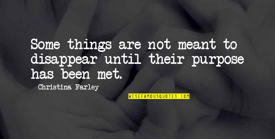 Not Meant To Quotes By Christina Farley: Some things are not meant to disappear until