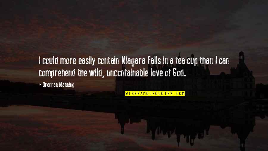 Not My Cup Tea Quotes By Brennan Manning: I could more easily contain Niagara Falls in