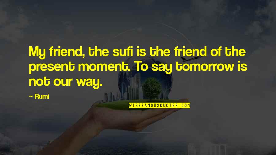Not My Friend Quotes By Rumi: My friend, the sufi is the friend of