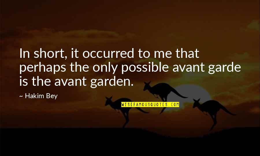 Not Possible For Me Quotes By Hakim Bey: In short, it occurred to me that perhaps Not Possible For Me Quotes By Hakim Bey: In short, it occurred to me that perhaps