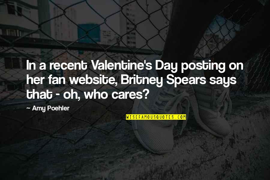 Not Posting Quotes By Amy Poehler: In a recent Valentine's Day posting on her