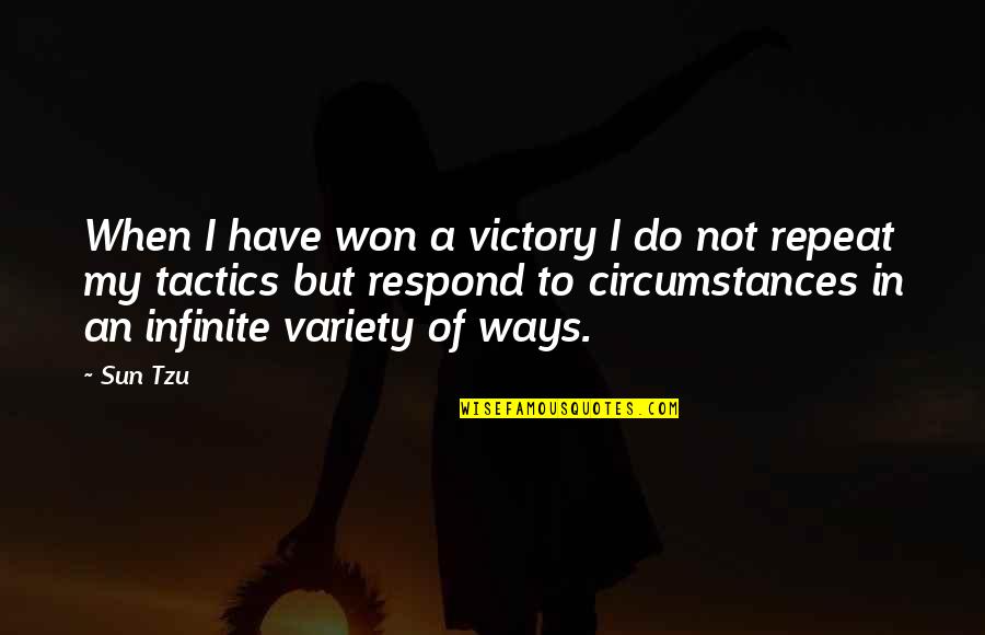 Not Respond Quotes By Sun Tzu: When I have won a victory I do