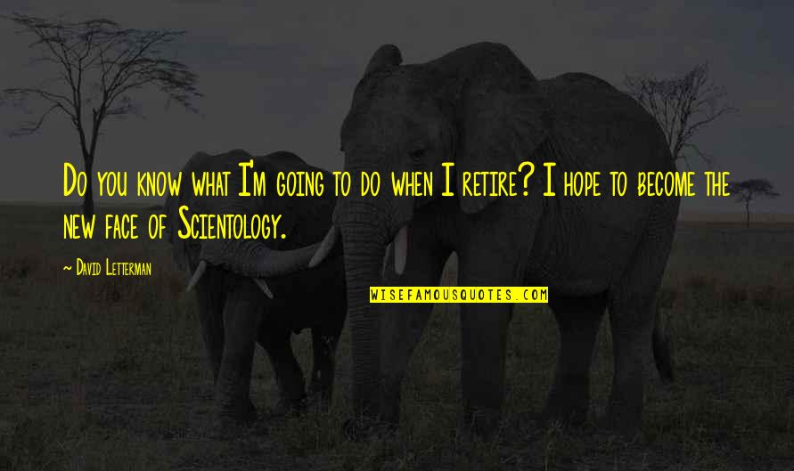 Not Retiring Quotes By David Letterman: Do you know what I'm going to do