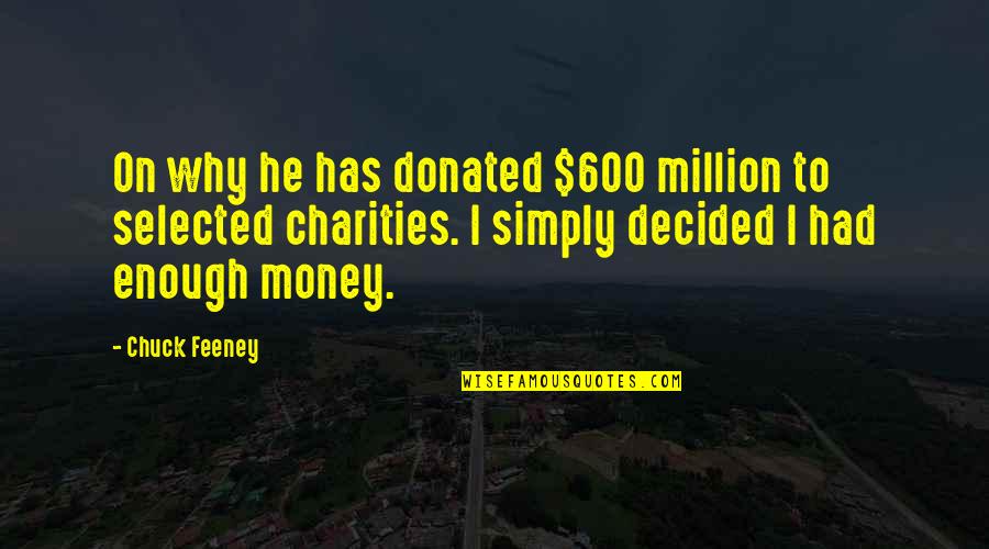 Not Selected Quotes By Chuck Feeney: On why he has donated $600 million to Not Selected Quotes By Chuck Feeney: On why he has donated $600 million to