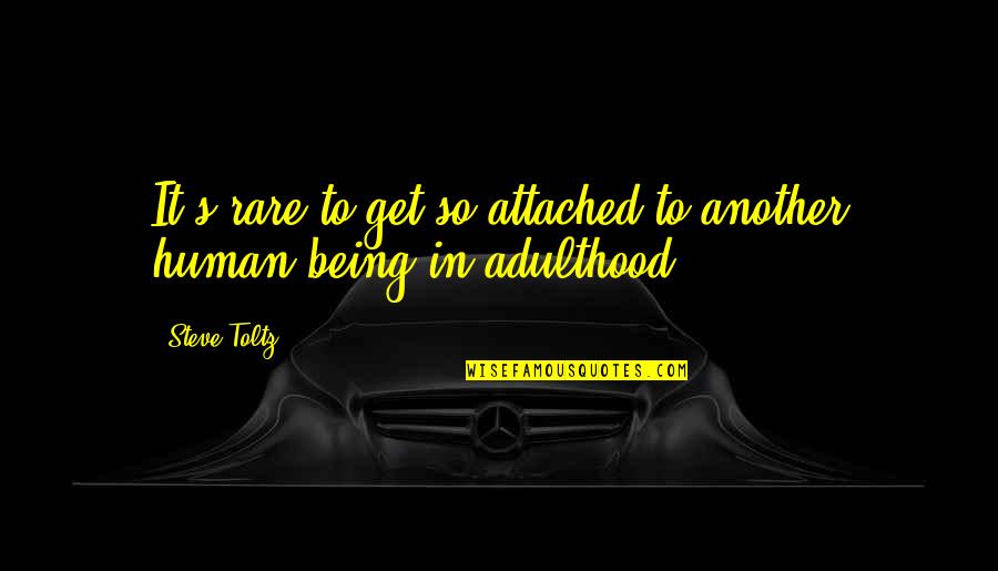 Not To Get Attached Quotes By Steve Toltz: It's rare to get so attached to another