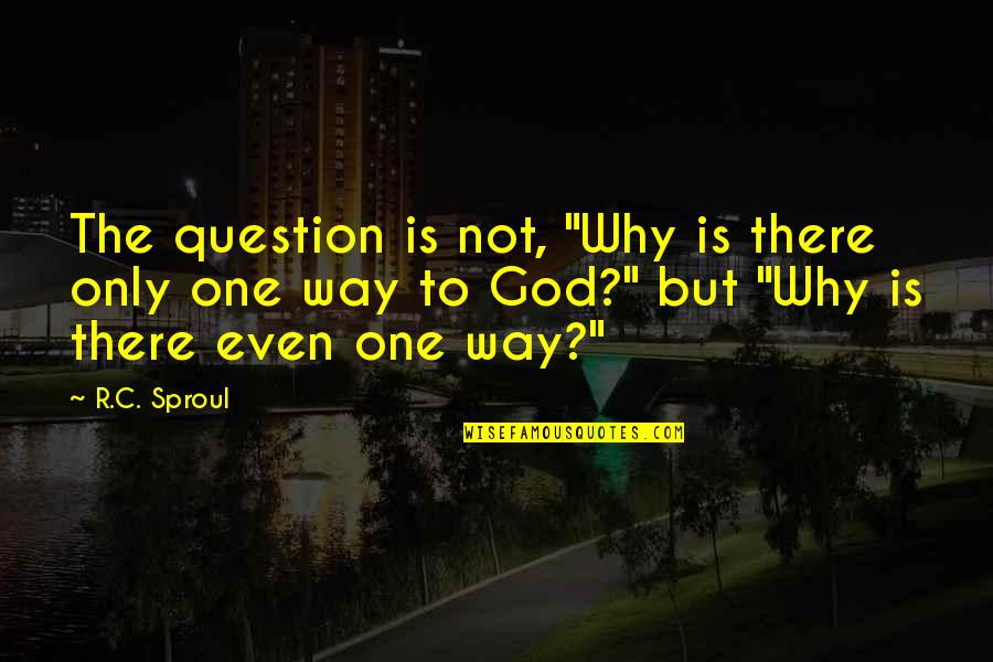 Not To Question Why Quotes By R.C. Sproul: The question is not, "Why is there only Not To Question Why Quotes By R.C. Sproul: The question is not, "Why is there only